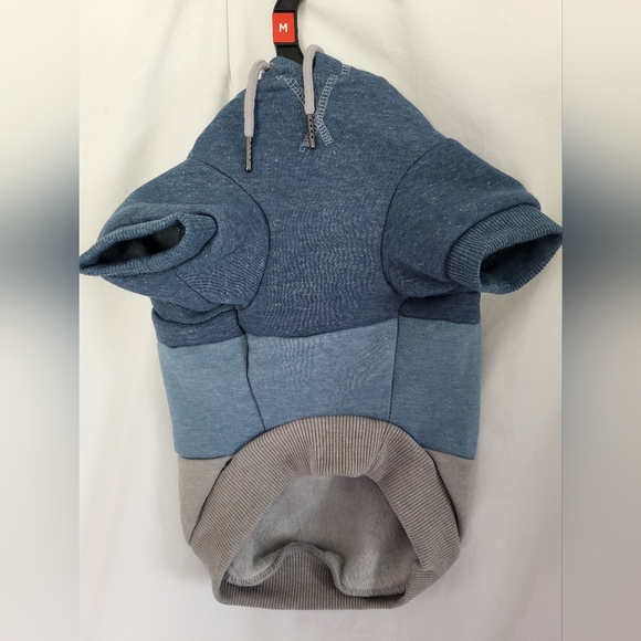Reddy Other - Reddy - Blue and Gray Small Dog Hoodie - (M)